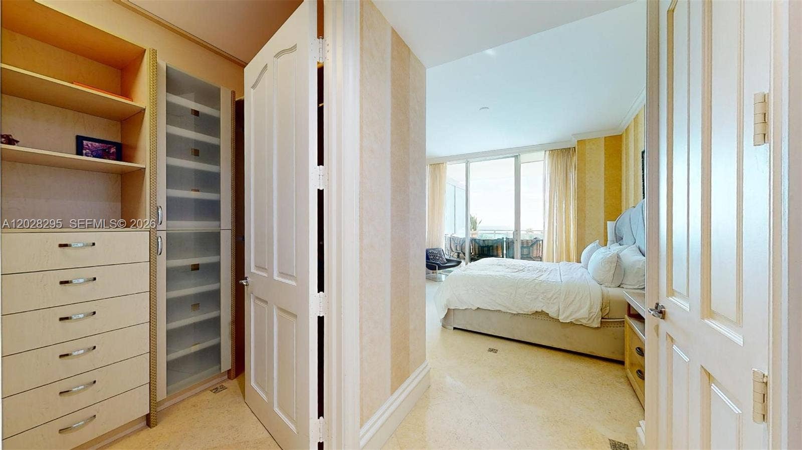 10295 Collins Avenue, #205, Bal Harbour, Bal Harbour, FL 33154 Primary bedroom entry with walk-in closet