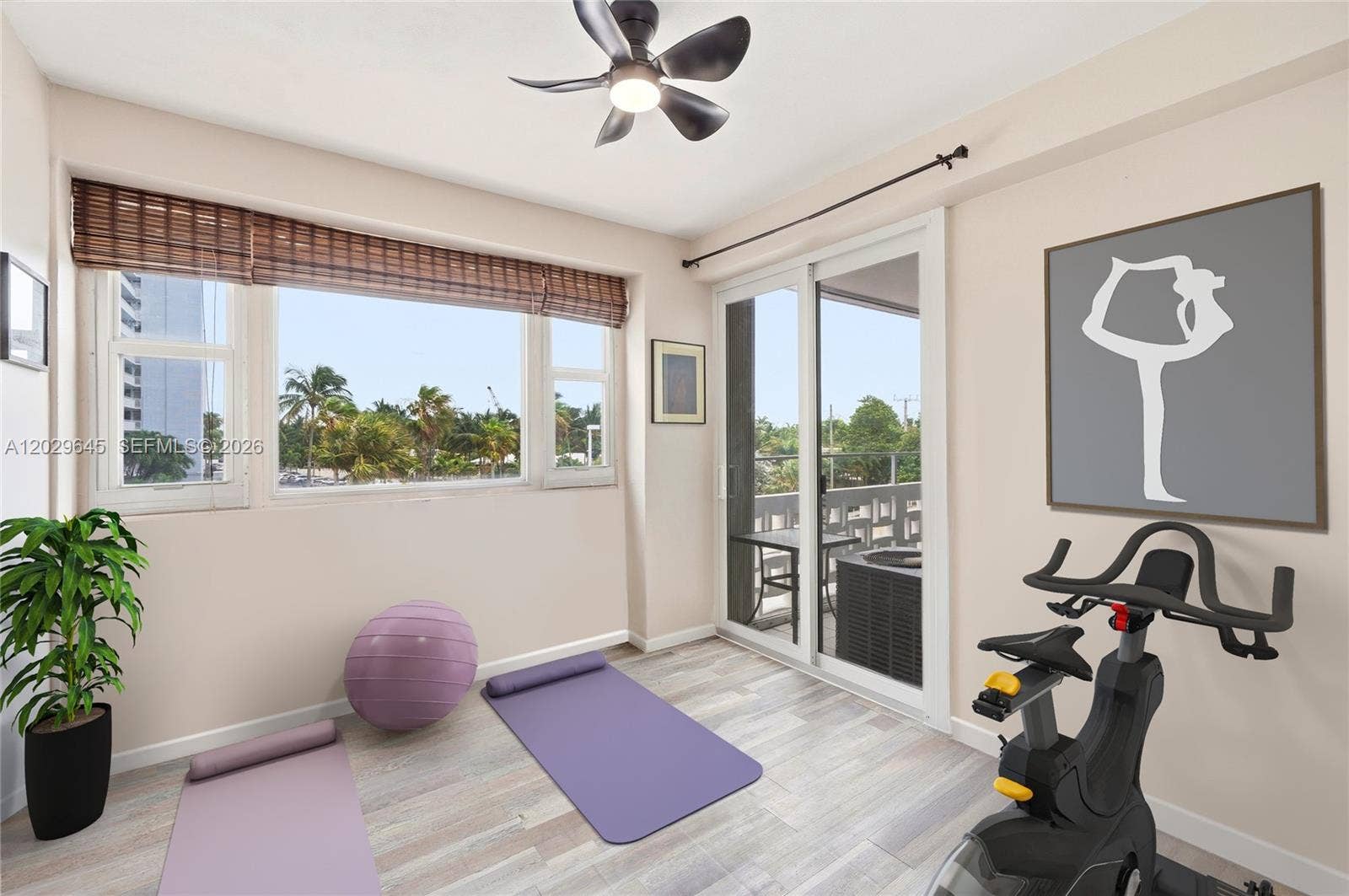 1900 S Ocean Drive, #312, Fort Lauderdale, FL 33316 staged 3rd bedroom currently used as an office