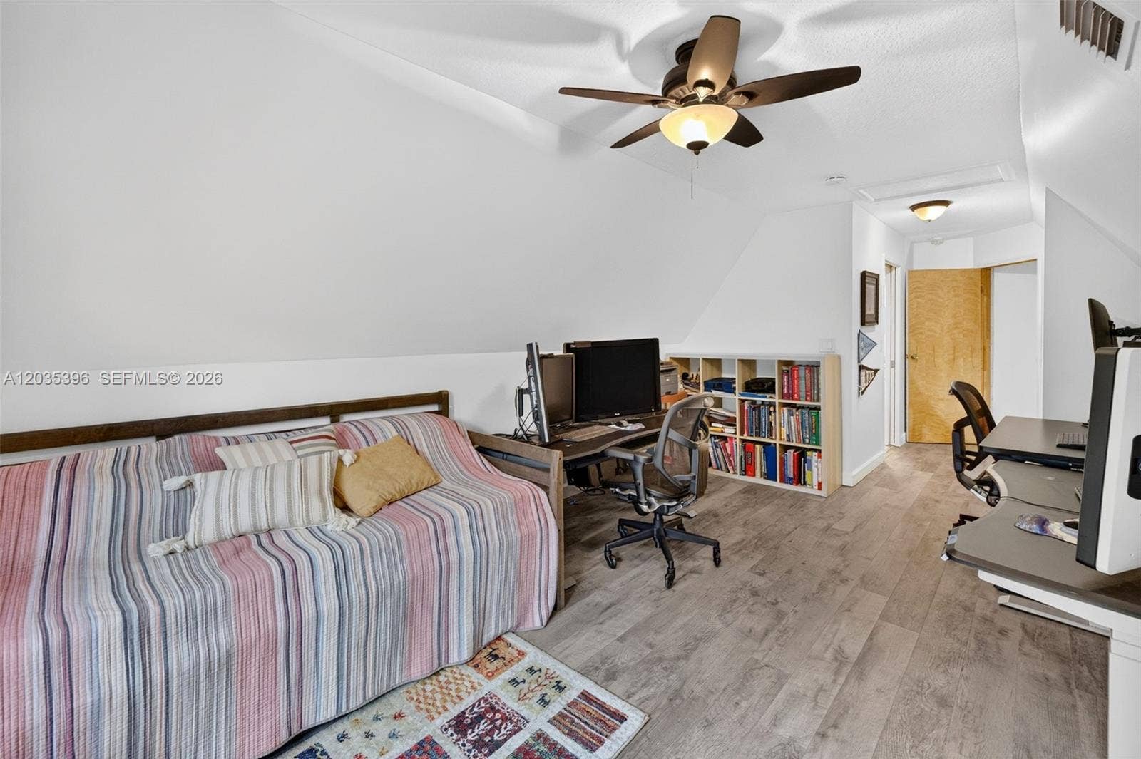 Upstairs Bedroom, currently being used as an office / guest room, with Mini Split HVAC