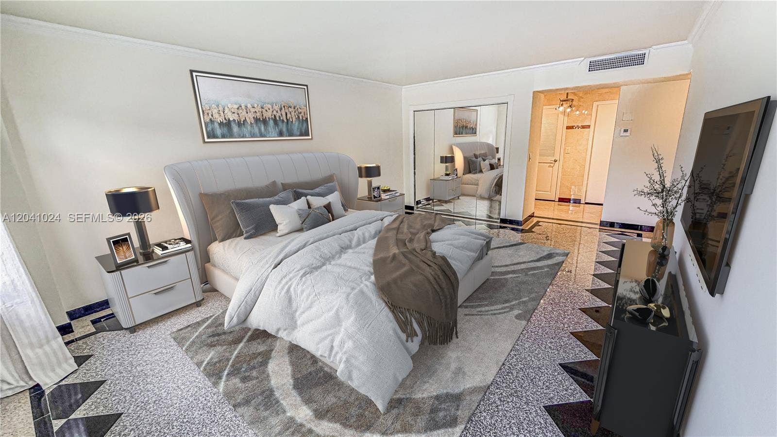 9801 Collins Avenue, #3U, Bal Harbour, Bal Harbour, FL 33154 Virtually Staged Photo