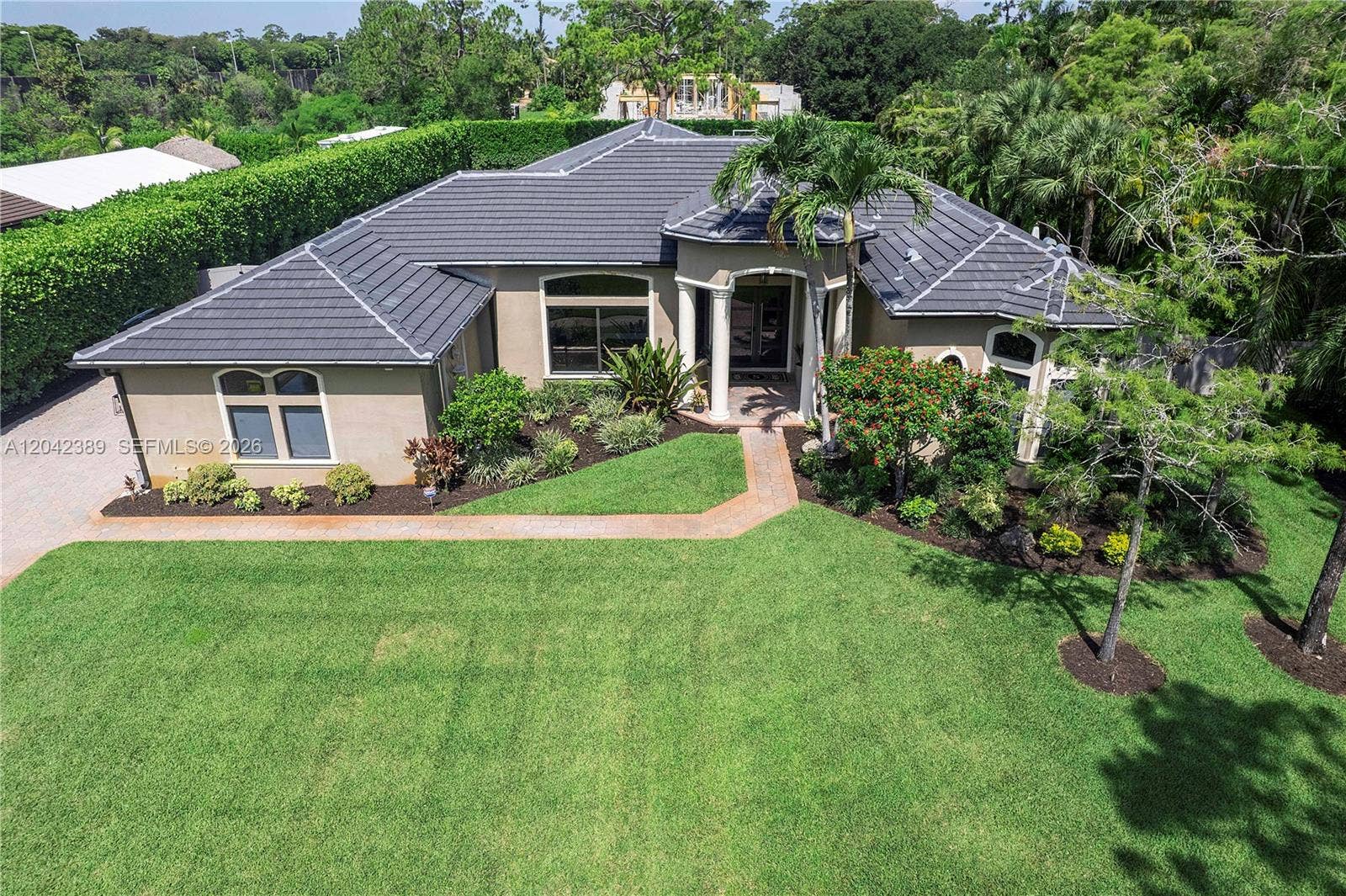 5755 NW 72nd Way, Parkland, FL 33067 Front of Home Aerial