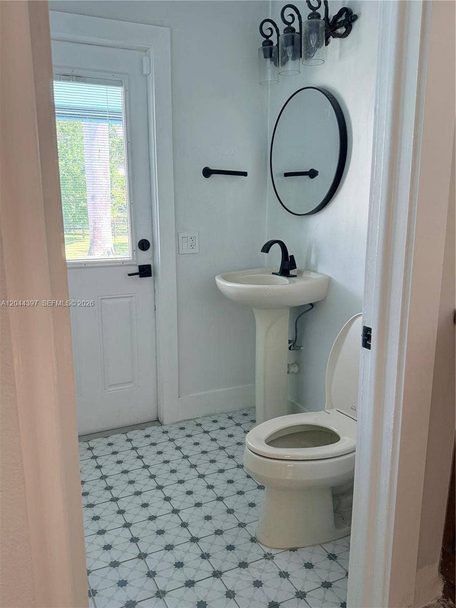 Bathroom 1 on ground floor with exterior door