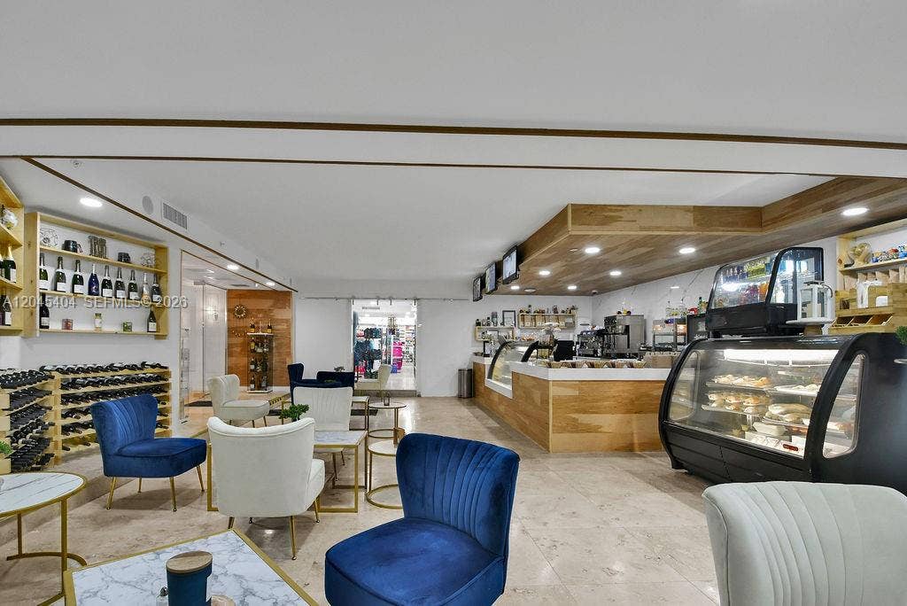 5225 Collins Avenue, #1117, Miami Beach, FL 33140 Liquor, wine, desserts, salads, sandwich and coffee shop
