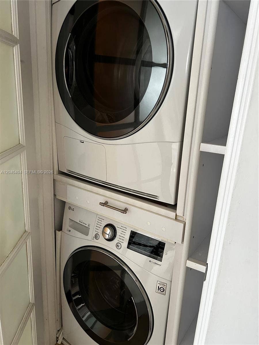 5225 Collins Avenue, #1117, Miami Beach, FL 33140 Washer & dryer inside the apartment