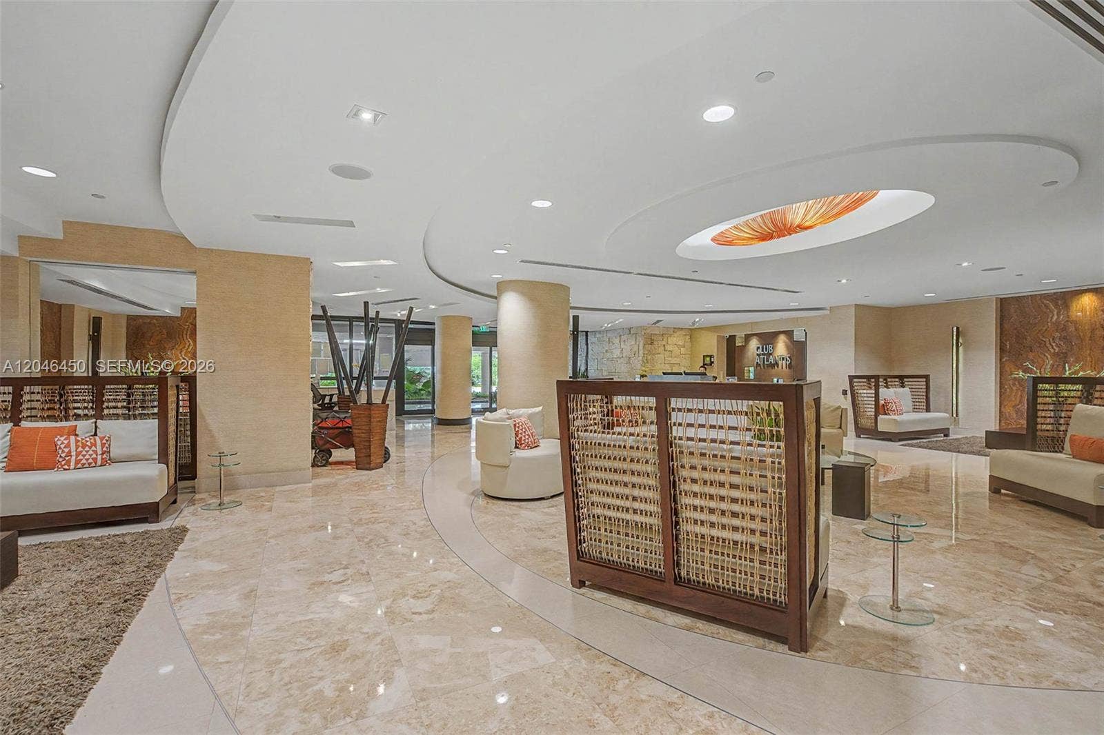 2555 Collins Avenue, #1814, Miami Beach, FL 33140 Renovated Lobby