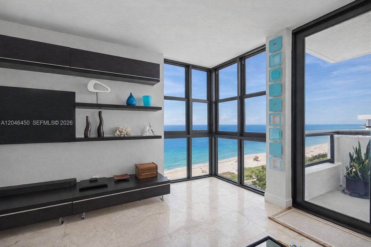 2555 Collins Avenue, #1814, Miami Beach, FL 33140 Corner Impact windows