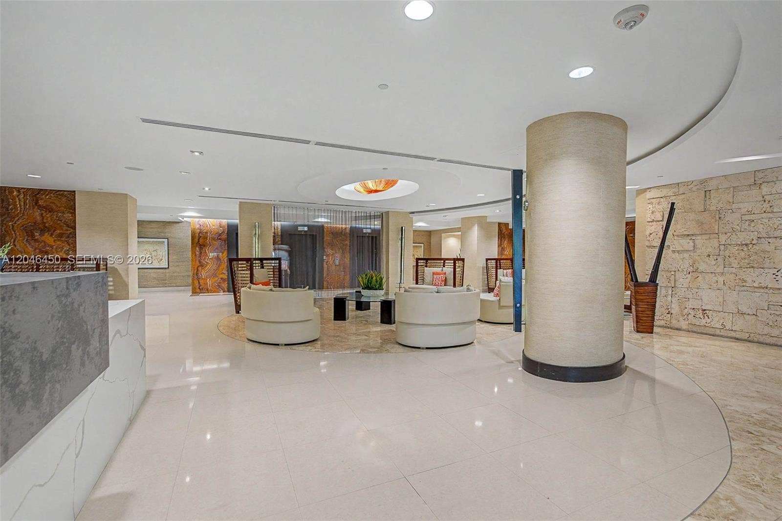 2555 Collins Avenue, #1814, Miami Beach, FL 33140 Renovated Lobby