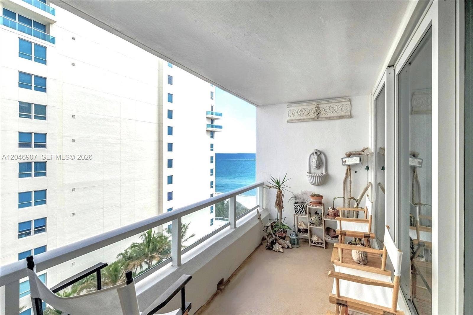 5005 Collins Avenue, #1224, Miami Beach, FL 33140 Facing North - Enlarged Depth than Building Standard Size