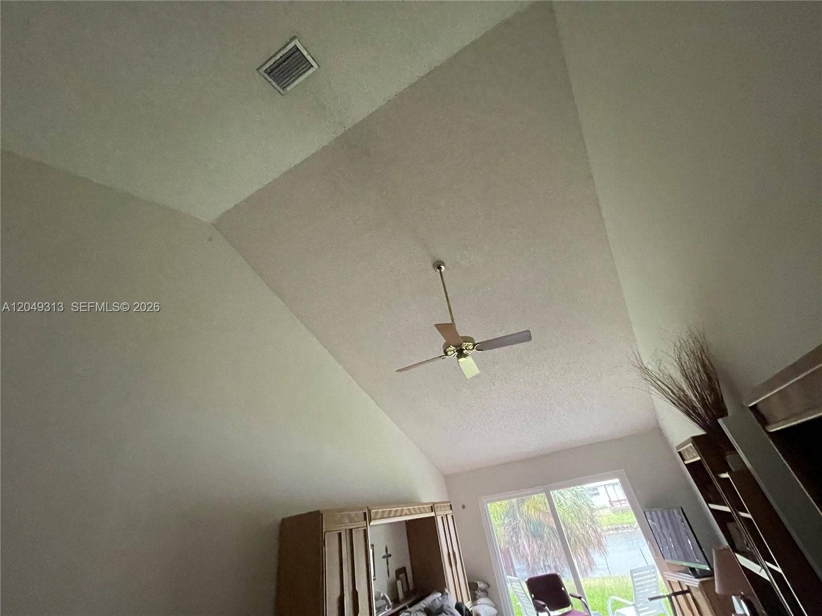 Master Bed Vaulted ceilings