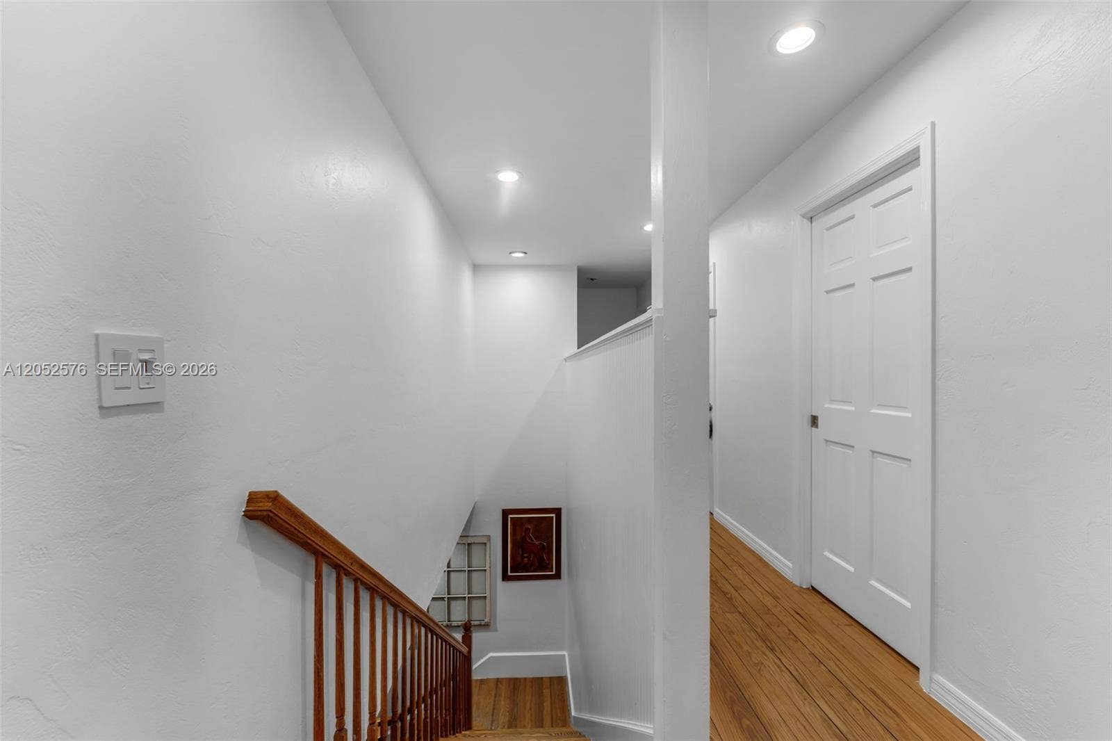 upstairs