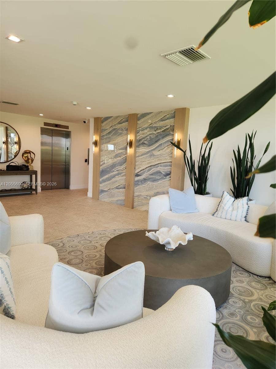 5460 N Ocean Drive, #4B, Singer Island, Singer Island, FL 33404 Renovated lobby