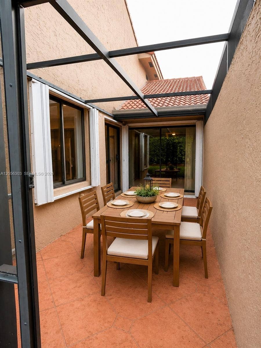 613 Patio Village Way, Weston, Weston, FL 33326 patio 2 staged