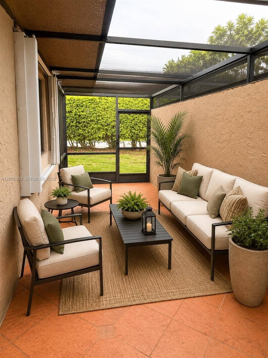 613 Patio Village Way, Weston, Weston, FL 33326 patio 1 staged