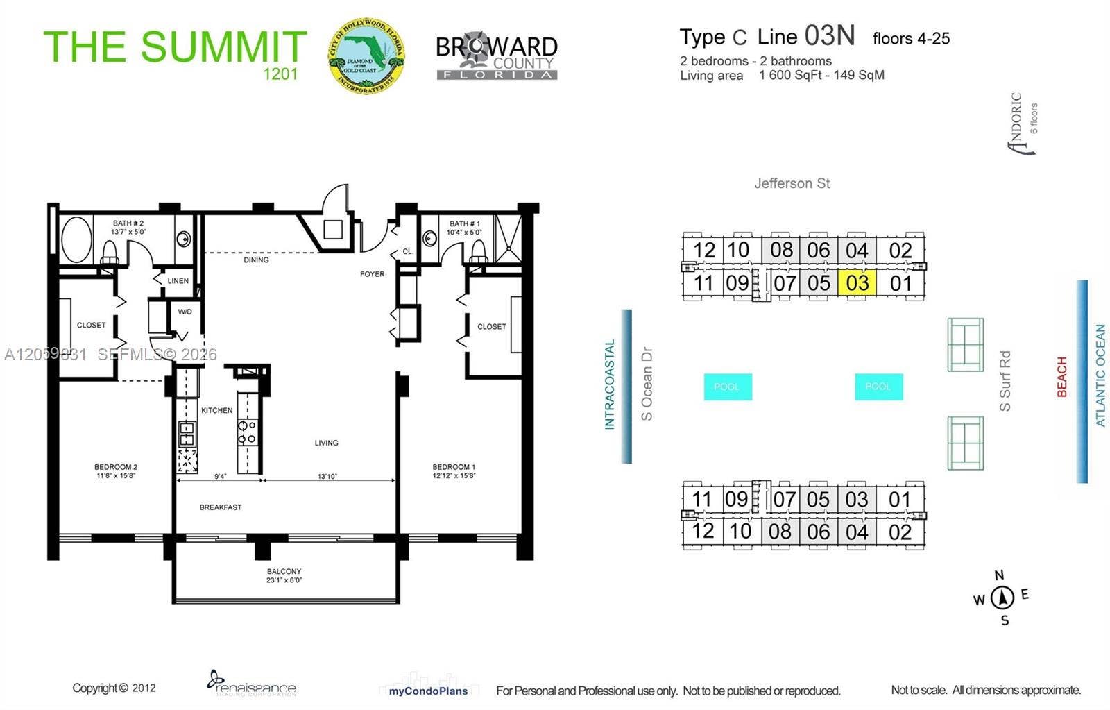 1201 S Ocean Drive, #1703N, Hollywood, FL 33019 Photo 47