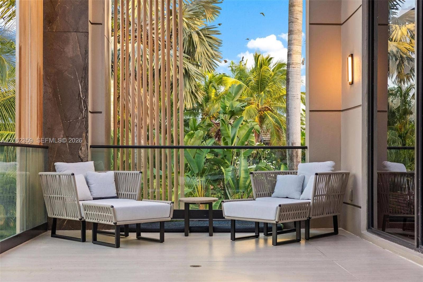 905 Belle Meade Island Drive, Miami, FL 33138 Master Balcony