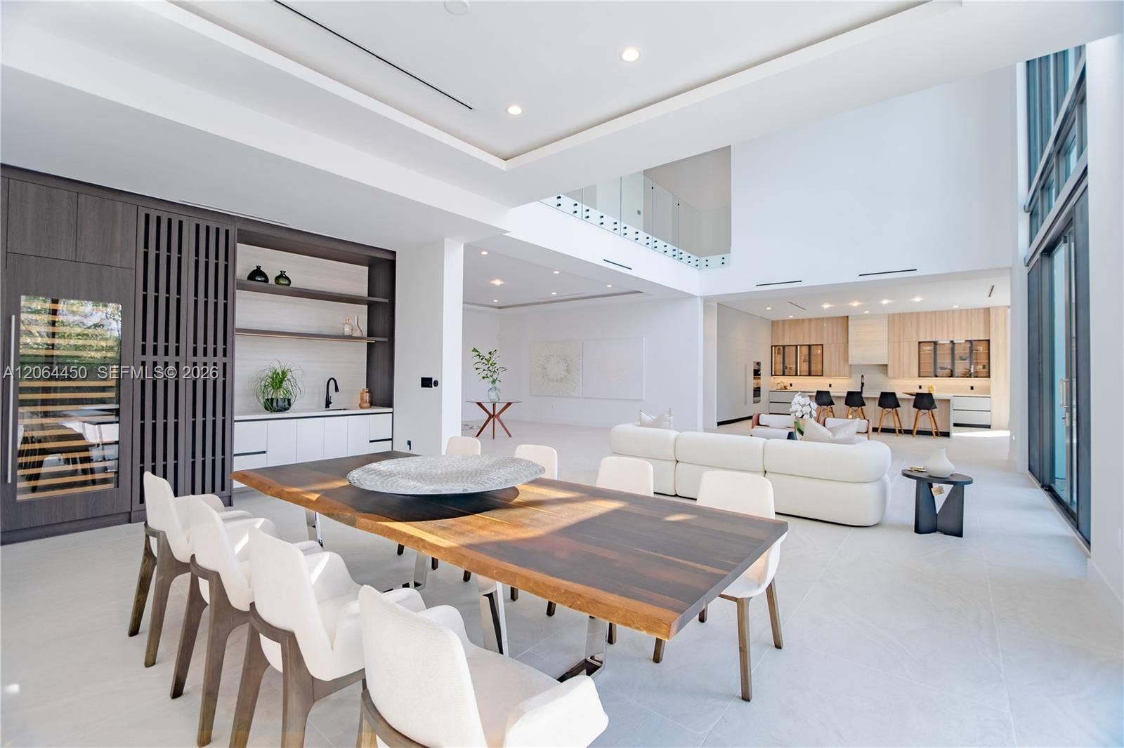 Dining area connected to the kitchen and great room for effortless entertaining