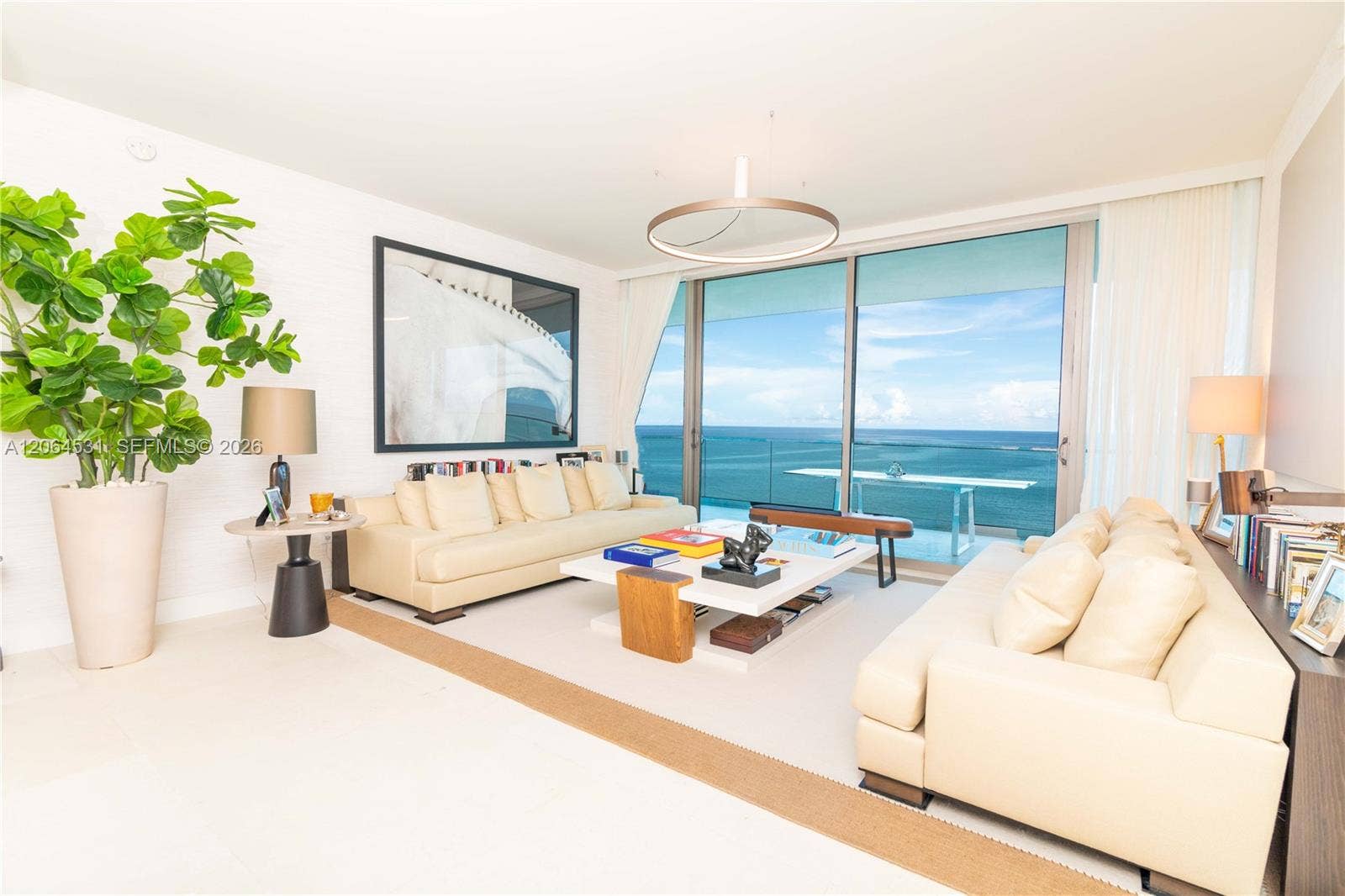 10201 E Collins Avenue, #1002, Bal Harbour, Bal Harbour, FL 33154 Living room amazing views