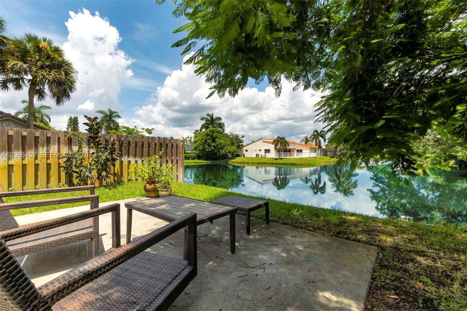 16850 Crestview Lane, Weston, Weston, FL 33326 Patio and Lake View - serenity