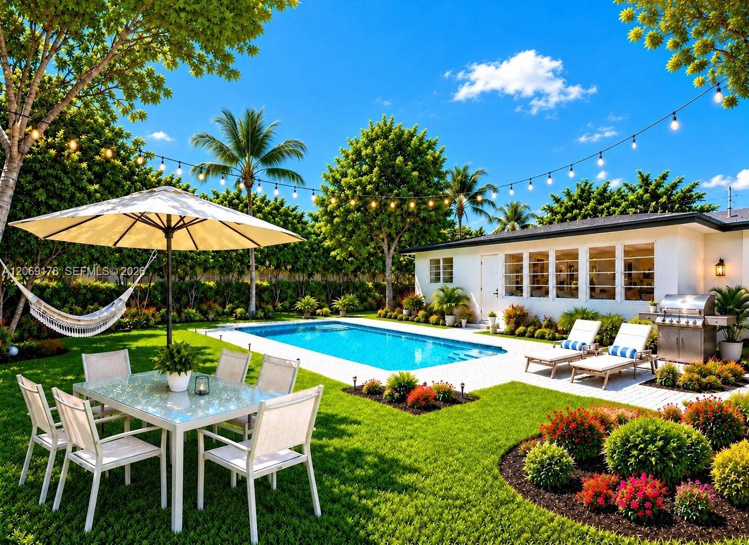 1220 NE 8th Street, Pompano Beach, FL 33060 POOL IS A RENDERING, THE PROPERTY DOES NOT HAVE A POOL BUT SPACE FOR A POOL