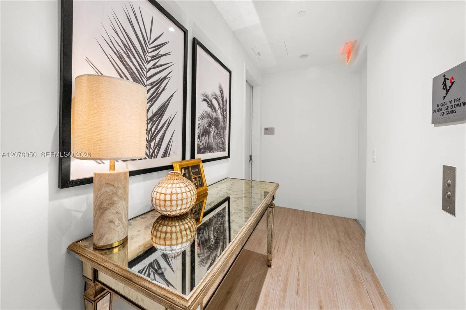 8701 Collins Avenue, #705, Miami Beach, FL 33154 Private Elevator Lobby