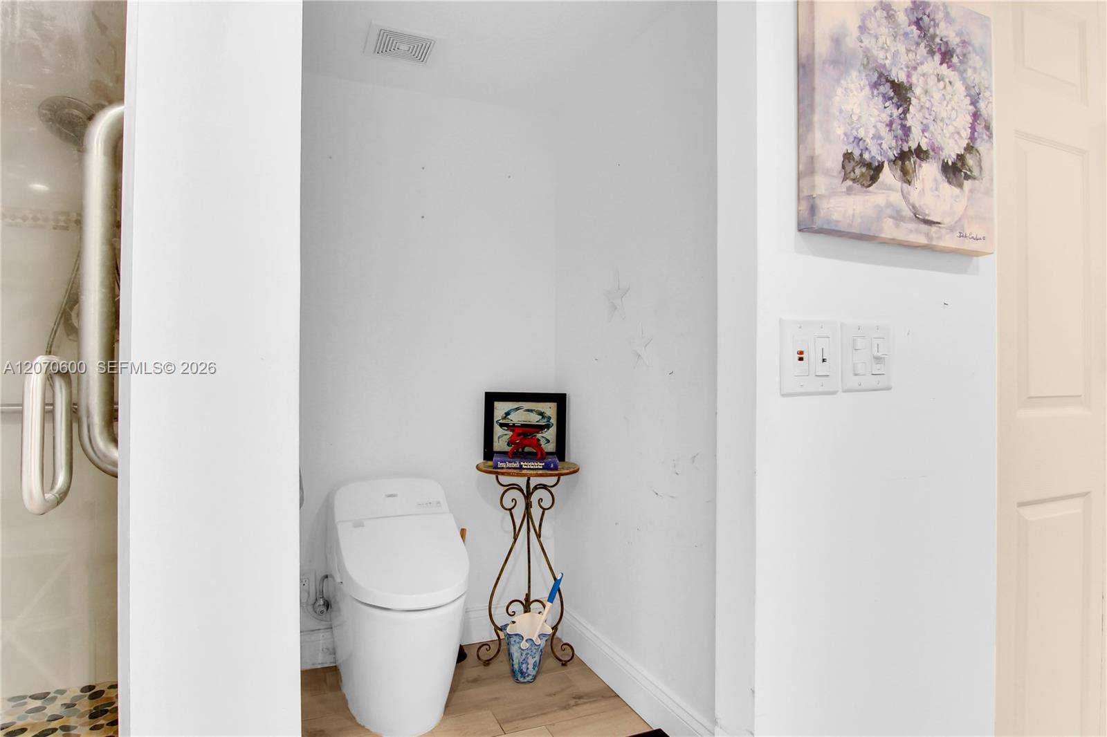 Toilet room with new electric tiolet