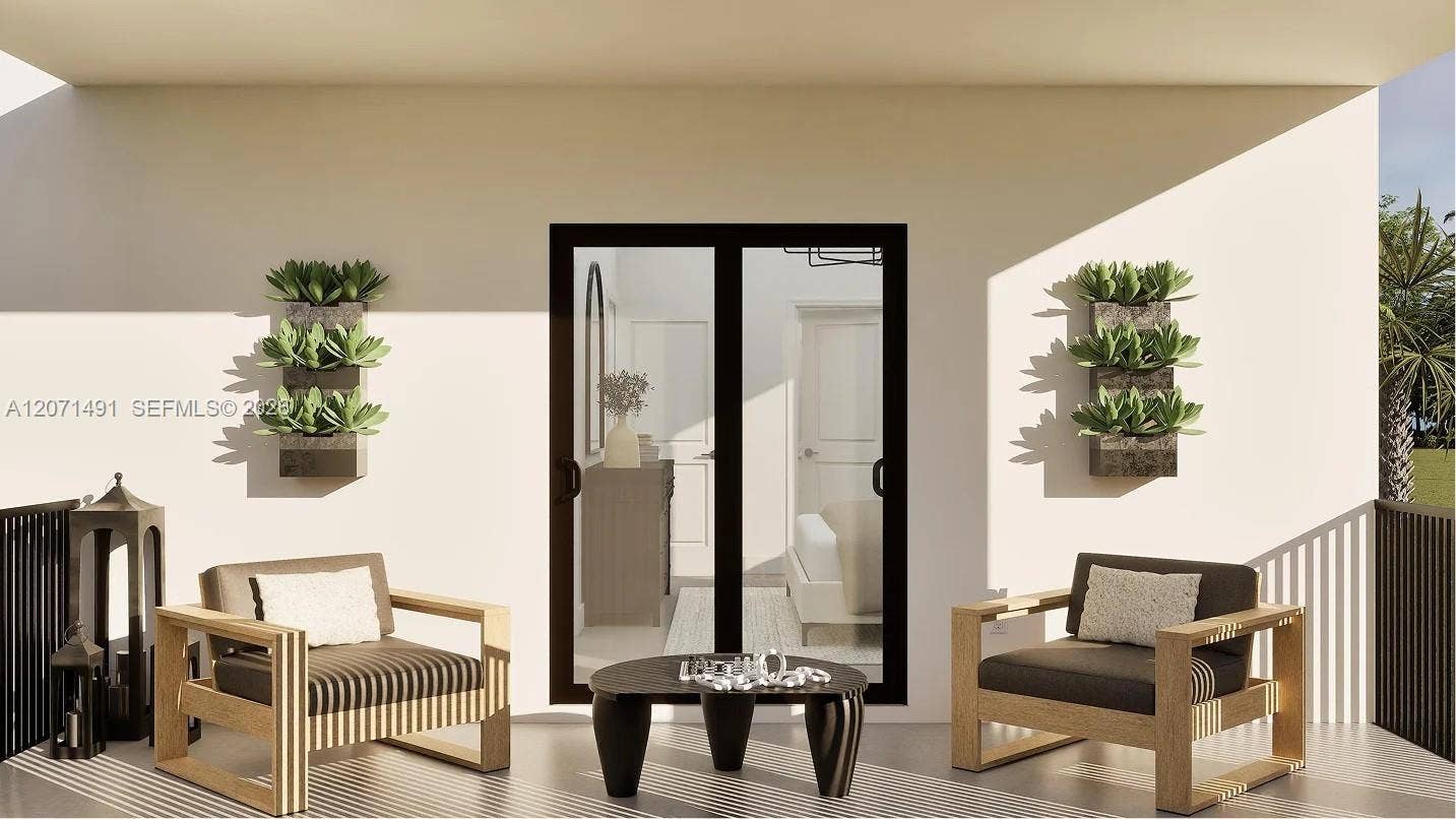Step out onto a private deck, directly accessible from the owners suite.