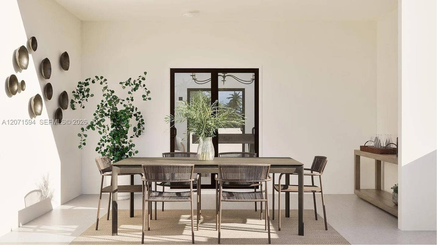 Covered Terrace:A covered terrace offers abundant room for an outdoor dining set, setting the scene for al fresco meals and leisurely weekends basking in the gorgeous weather.