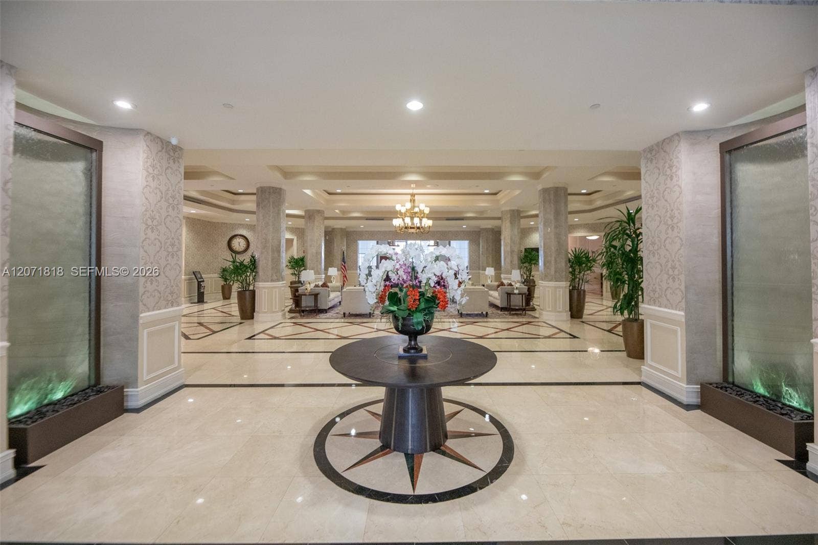 Clubhouse lobby