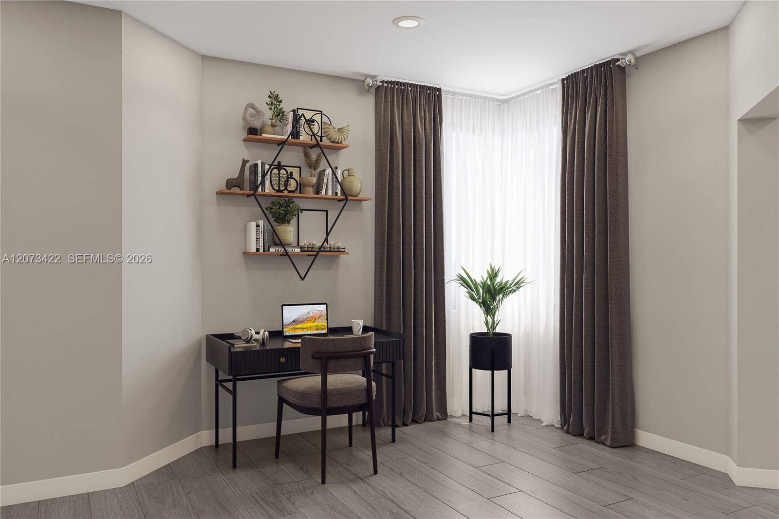 12470 Eulalia Street, Parkland, FL 33076 The retreat space can transform into a personal work space to suit homeowners changing needs, as its furnished here.