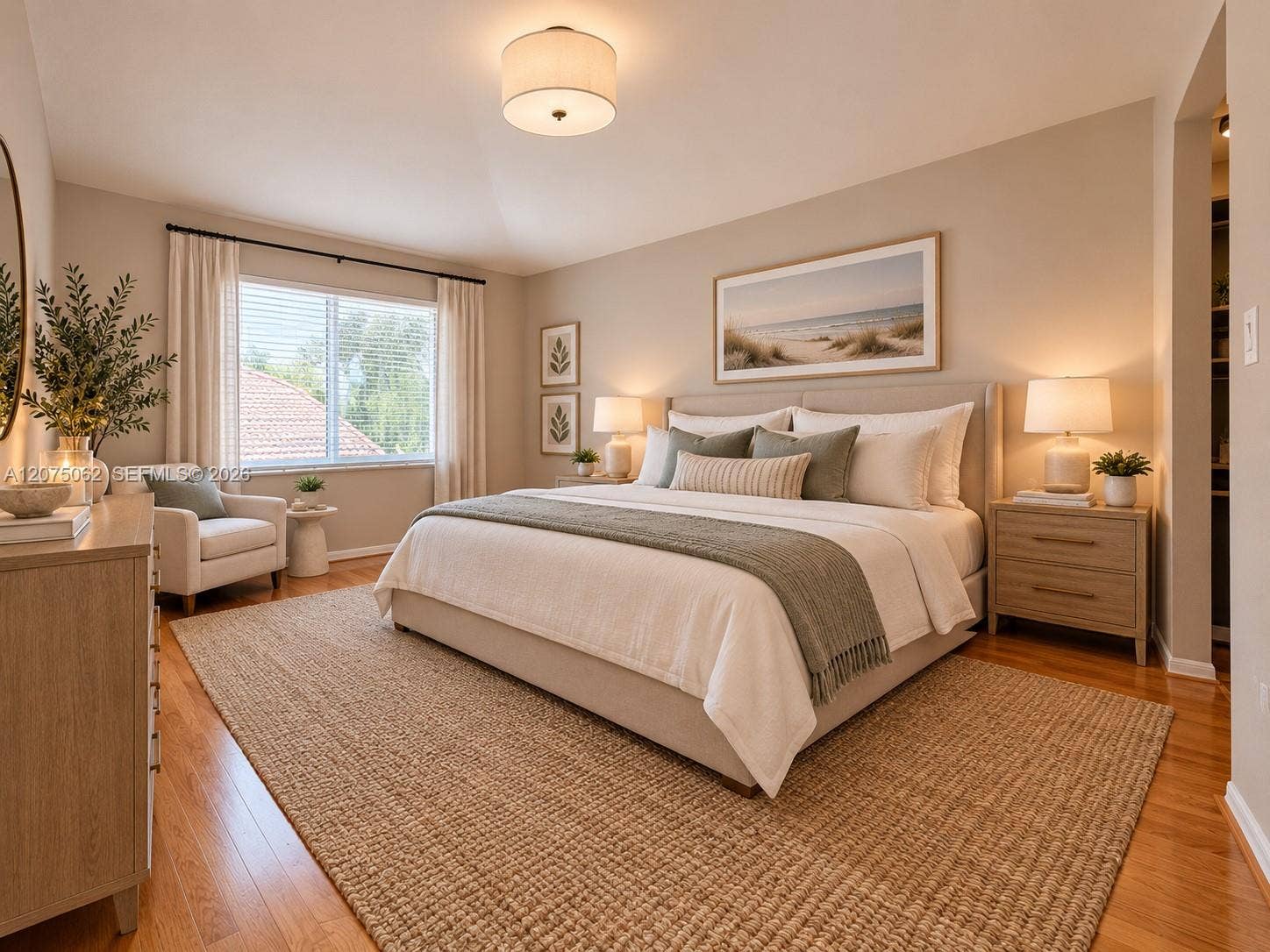 Master Bedroom Virtually staged.