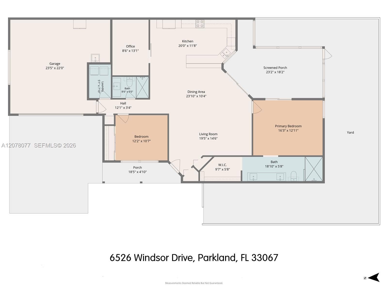 6526 Windsor Drive, Parkland, FL 33067 Floor Plan