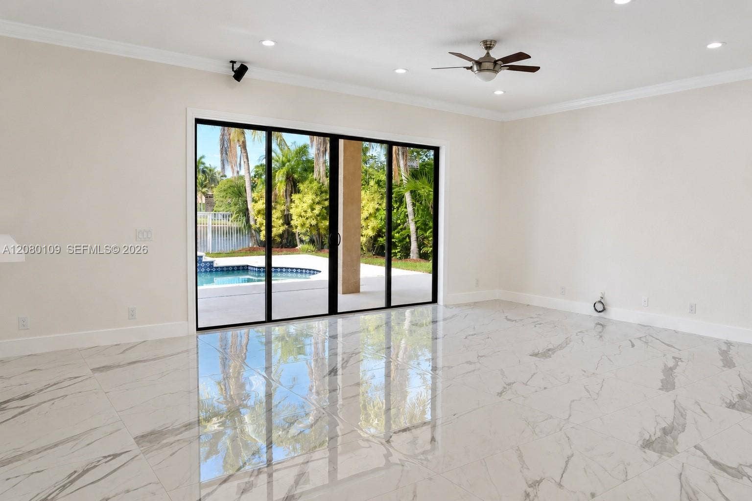1672 Victoria Pointe Circle, Weston, Weston, FL 33327 Family Room Pool View