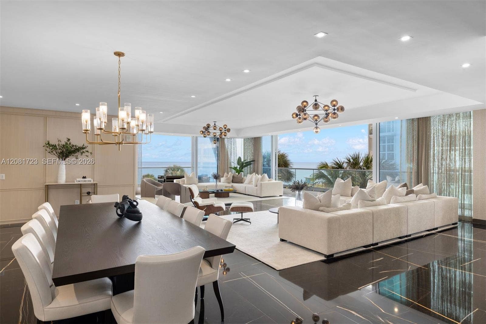 9349 Collins Avenue, #406, Surfside, Surfside, FL 33154 Living & Dining Room