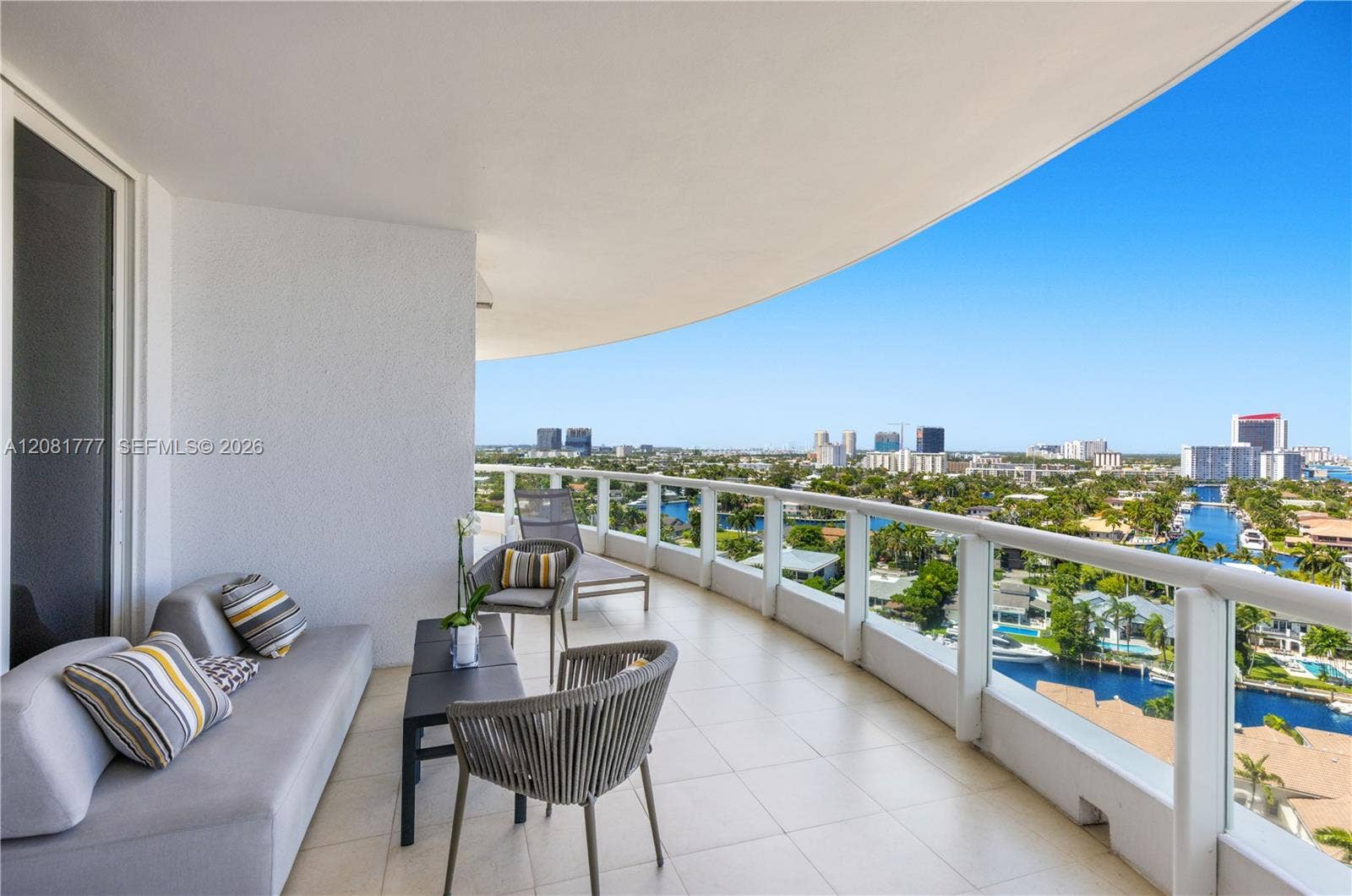 21200 NE Point Place, #1404, Aventura, FL 33180 North Balcony