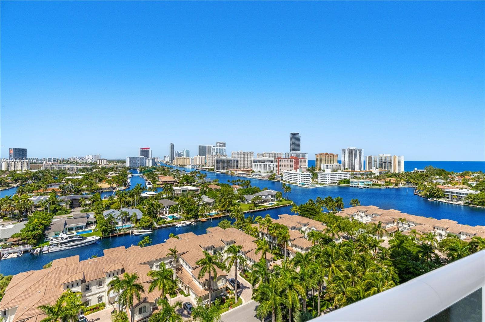 21200 NE Point Place, #1404, Aventura, FL 33180 North Balcony View