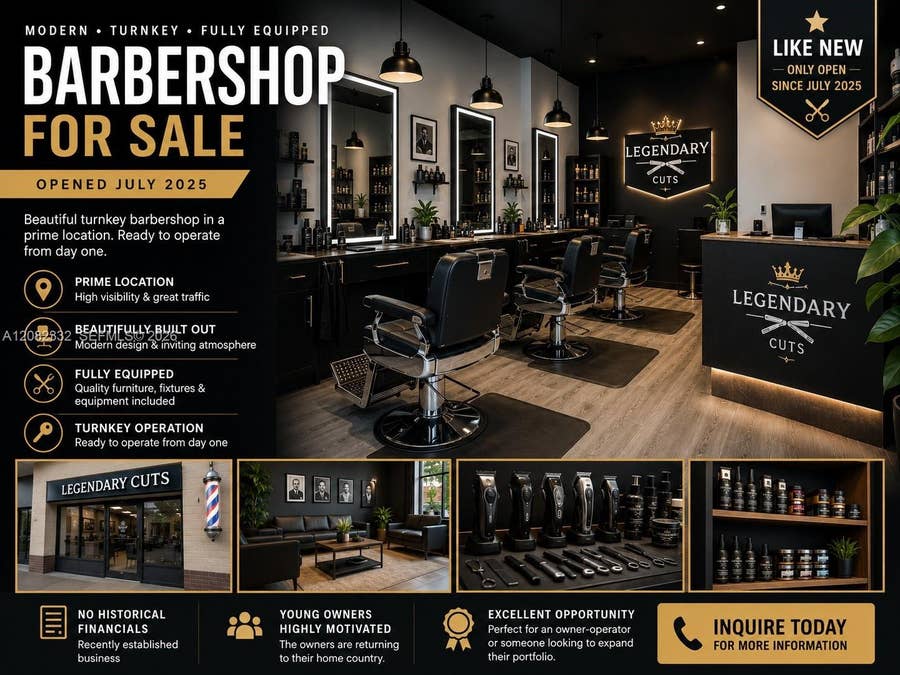 Property photo for Turnkey Modern Barbershop In Prime Location, Fort Lauderdale, FL