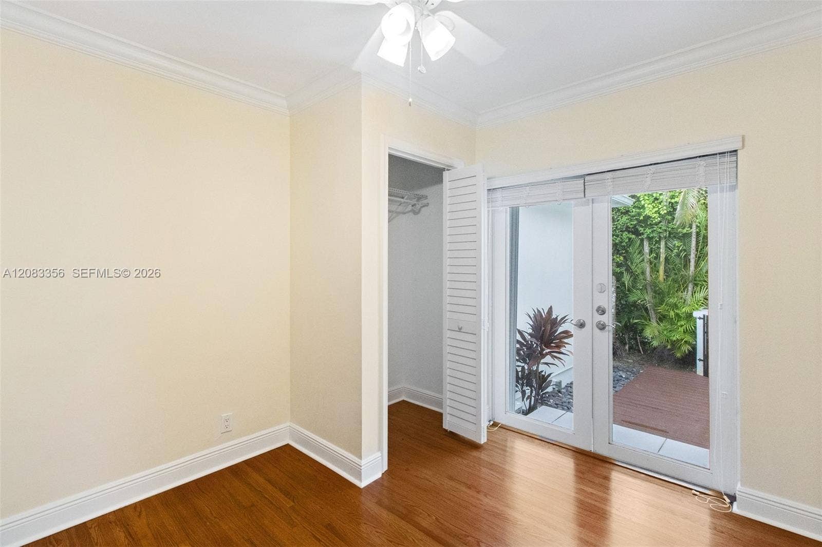 3rd Bedroom with Private Patio and French Doors