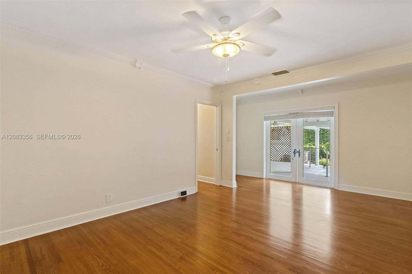 Exiting Primary Suite to Corridor or Pool Patio