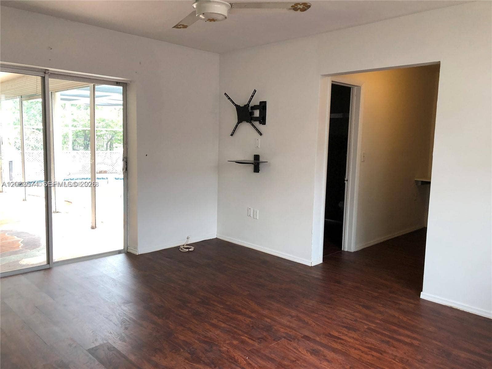 Step out to the pool/patio from your sliding doors!
