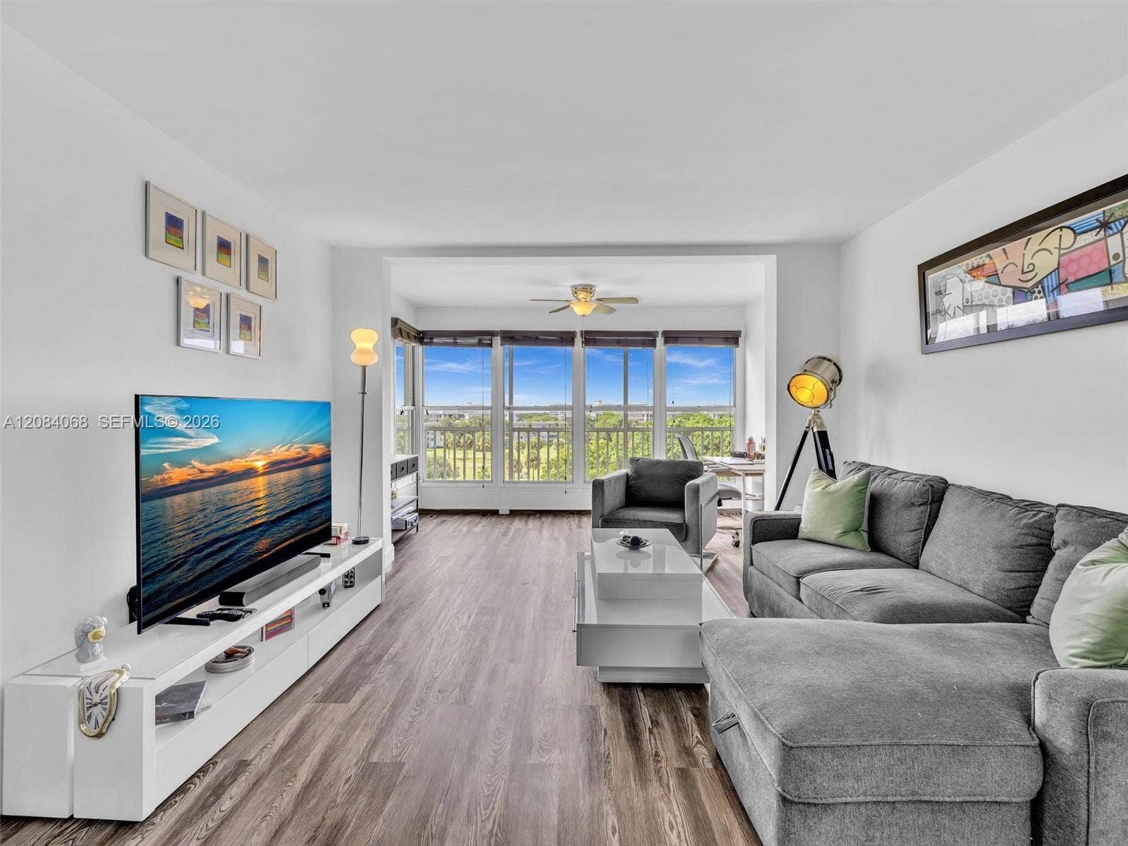 Bring your large sectional, there is plenty of space.