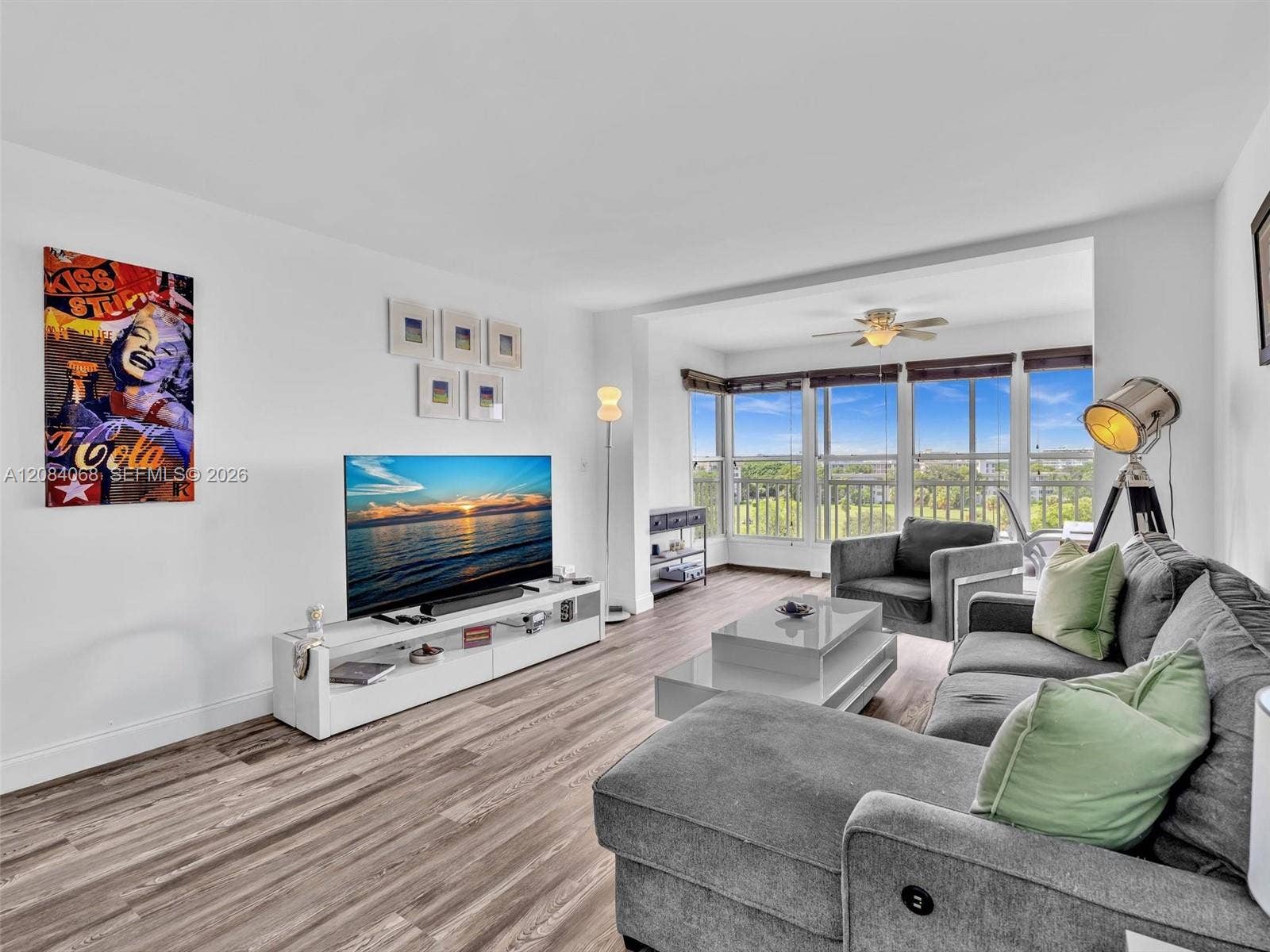 Bring your large sectional, there is plenty of space.