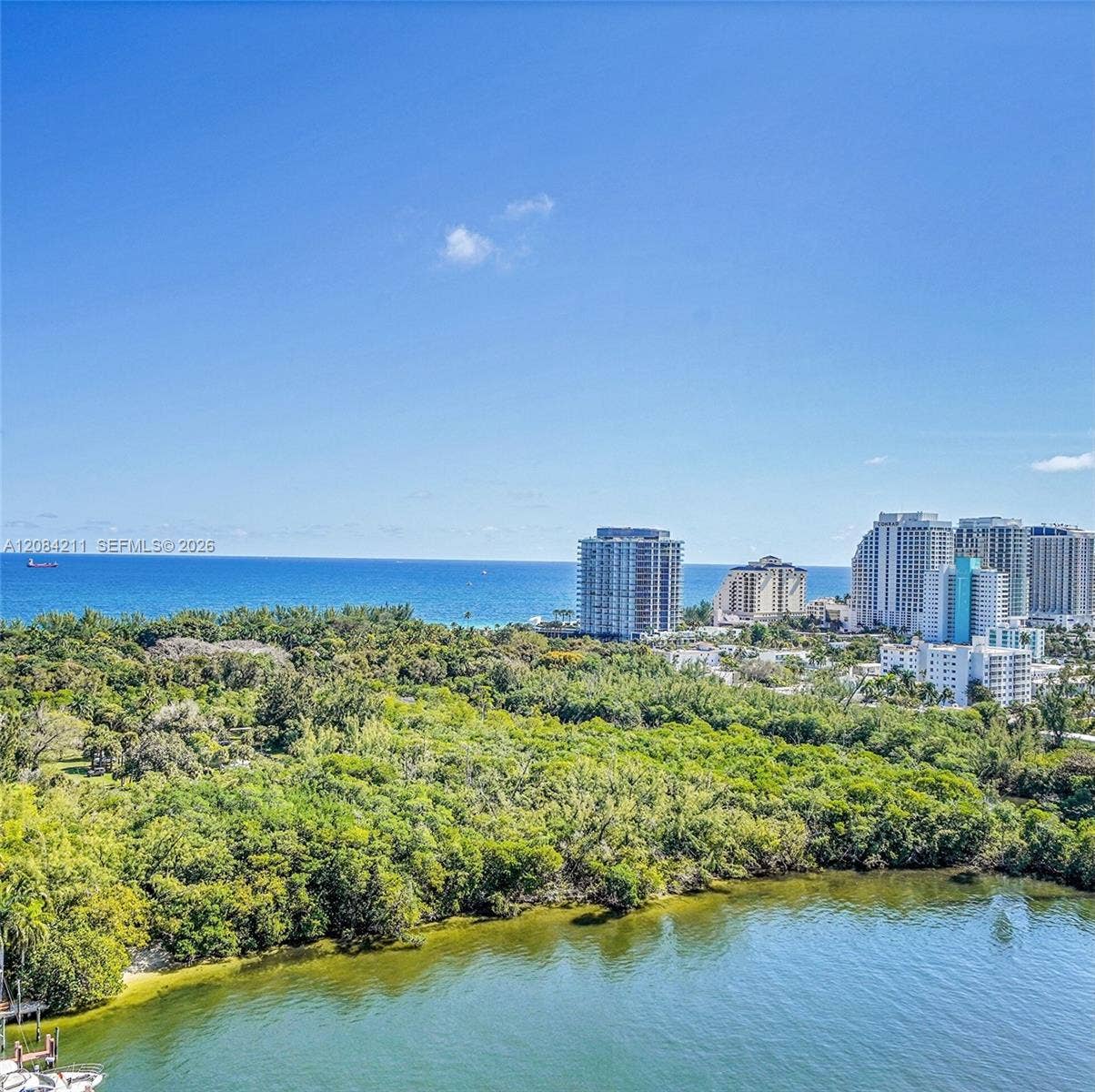 936 Intracoastal Drive, #21A, Fort Lauderdale, FL 33304 View from Kitchen window