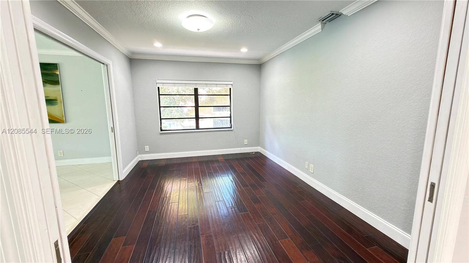 Den/Flex Room with Sliding Doors