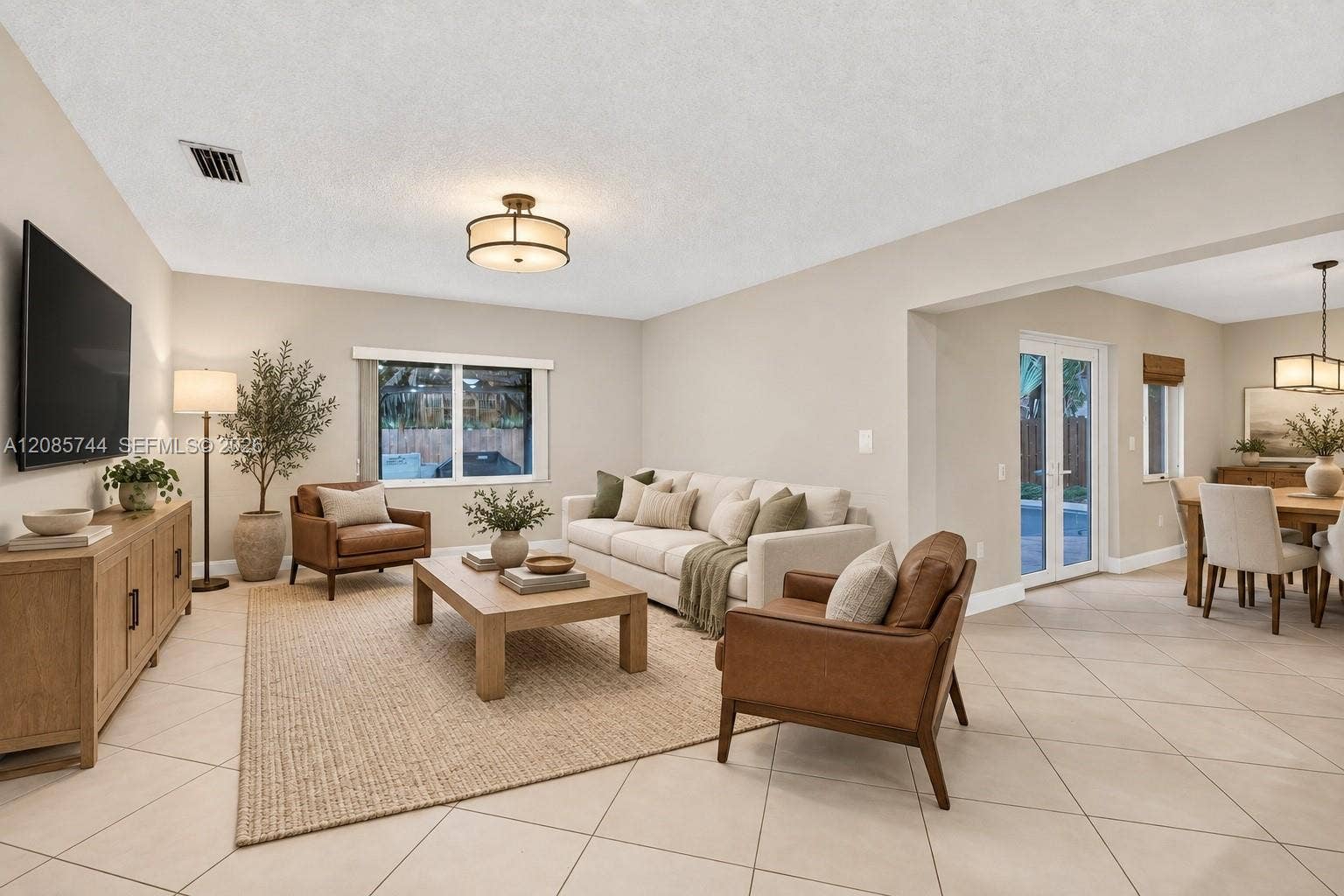 Virtually enhanced. Changed wall paint and furniture.