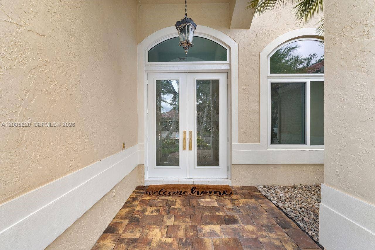 Double door entry - custom glass doors