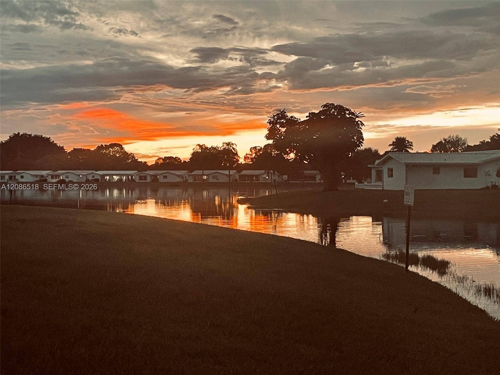 SUNSET ON THE LAKE