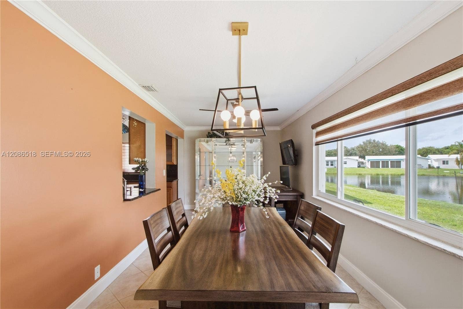 FORMAL DINING ROOM W/VIEW OF LAKE