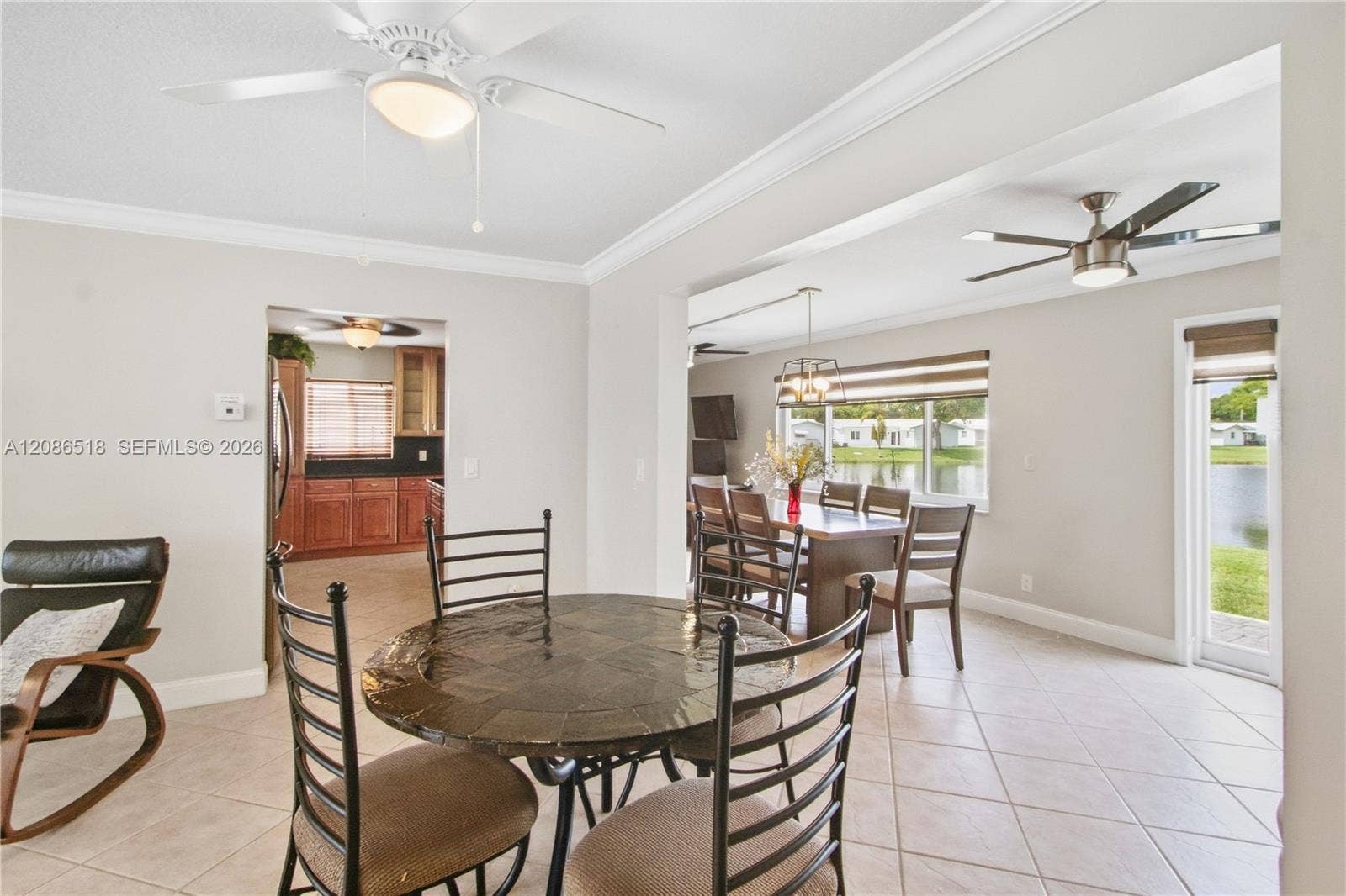 DINING AREA IN LIVING ROOM
