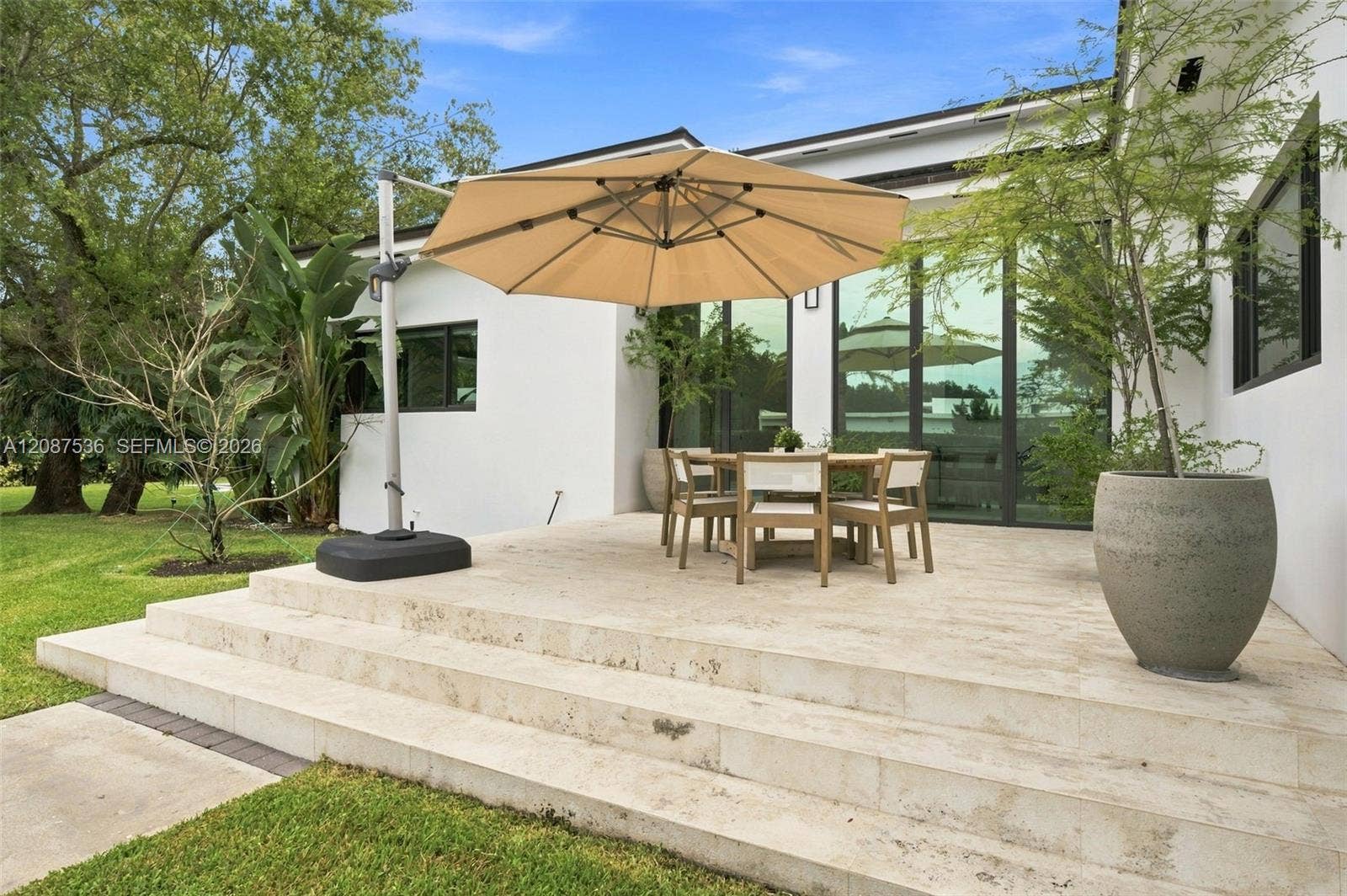 8920 SW 96th Street, Miami, FL 33176 Side terrace facing pickleball court