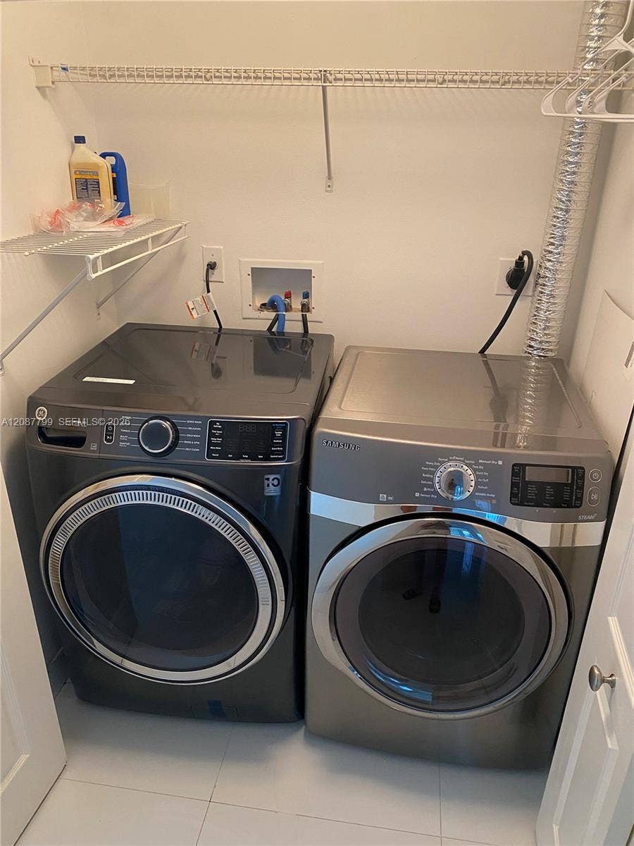 Washer and dryer